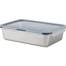 Ikea 365+ Paslanmaz Çelik-Plastik 3 Lt Kapaklı Çelik Saklama Kabı