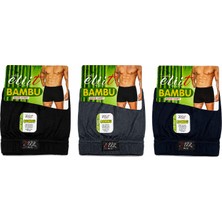 Elit Tutku Elit Erkek Bambu Elastan Boxer 3lü Set