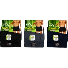 Elit Tutku Elit Erkek Bambu Elastan Boxer 3lü Set