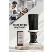 Astraltech Transformacion Pudra Hazneli Ense Fırçası Saç Temizleme Fırçası - Berber Temizlik Fırçası- Kuaför B