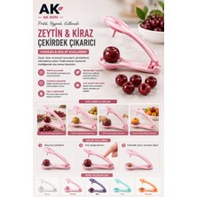 Ak Avm Zeytin Kiraz Çekirdek Çıkarıcı Pratik Meyve Çekirdek Ayırıcı Ergonomik Mutfak Aparatı