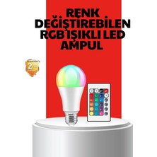 Shopwave Rgb Uzaktan Kumandalı LED Ampul 16 Renkli A Kalite Orijinal