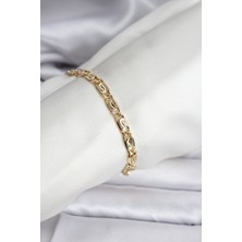 Clariss 14K Gold Renk Kaplama Zincir Model cm Kadın Bileklik