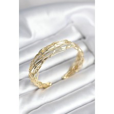 Clariss Gold Renk Pirinç Vintage Kadın Bileklik