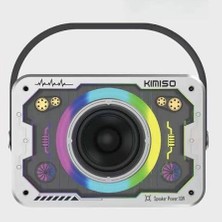 Kimiso lionalin KMS-214 Mecha Tasarım Taşınabilir Işıklı Kablosuz Bluetooth Hoparlör 10W