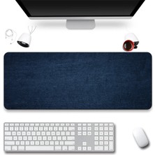 Sonictouch Klavye Mousepad 40X90CM Dikişsiz Pürüzsüz Sıvı Geçirmez Kaymaz Taban Gece Mavisi