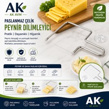 Ak Avm Paslanmaz Çelik Tel Peynir Dilimleyici Peynir Kesici Kaşar Tereyağı Dilimleyici