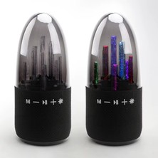 Kimiso S538 Rgb Işıklı Kablosuz Bluetooth Hoparlör – Müziğe Duyarlı 13 Farklı Işık Modu, Fm Radyo & Beyaz Gürültü Özellikli Mini Speaker