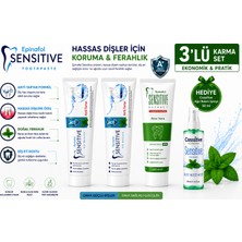 Epinafol Sensitive  A Plus Antitartar & Aloeveraözlü Diş Macunu 3'lü +  Cossitive ağız bakım spreyi hediyeli naneli