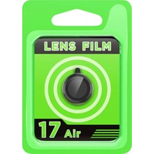 Renas Store Apple iPhone 17 Air Raze Metal Kamera Lens - Siyah