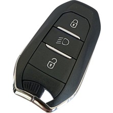 Kasey Citroen C3 C4 C5 Aircross Uyumlu Smart Kumanda Anahtar Kabı Oto Anahtarlık Orta Far Tuşlu Logolu