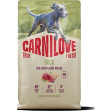 Carnilove True Fresh Tahılsız Büyük Irk Yavru-Genç Köpekler Için Ördek Etli Kuru Mama 12 kg