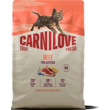 Carnilove True Fresh Tahılsız Yavru Kediler Için Sığır Etli Kuru Mama 2 kg