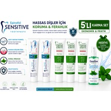 Epinafol Sensitive  Aplus Antitartar & Aloe Vera Özlü 5'li Karma Set +  ağız bakım spreyi hediyeli