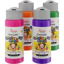 Renas Store Red Rose Ara Renkler Parmak Boyası 4'lü Set 4X60 ml