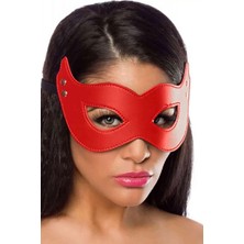 Renas Store Sens Özel Üretim Kırmızı Peluşlu Deri Maske Yetişkin Cinsel Oyun Maskesi, Yumuşak Peluş Iç Yüzey, Lüks Deri Tasarım, Maskeli Oyun, Gizlilik ve Keyif, Yetişkinler Için Erotik Aksesuar, Yüksek Kalite