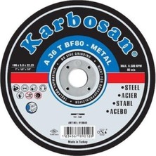 Renas Store Karbosan Metal Kesme Kesici 180X3X22 mm 5 Adet