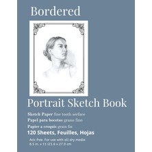 Renas Store Bordered Sketch Book (Portraits): Ideal For Drawing Individual Portraits Or Sketching Within A Border