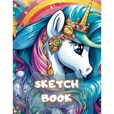 Renas Store Sketchbook: Drawing And Painting Notebook With Unicorns, (Size 8.5 x 11) 120 Pages (For Kids)