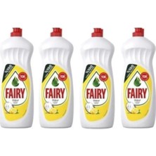 Renas Store Fairy Fairy Sıvı Bulaşık Deterjanı Limon 650 ml x 4 Adet