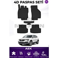 AEK Modern Skoda Karoq 4d Paspas Seti  2017 Sonrası A++ Kalite (5 Parça)