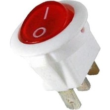 Renas Store Sanec IC-131B Yuvarlak Işıklı Anahtar On-Off 3p Beyaz Kasa