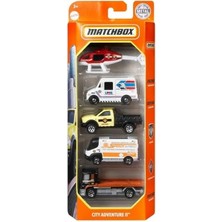 Renas Store Matchbox Metal Beşli Araba Seti Cıty Adventure Iı C1817-GVY43