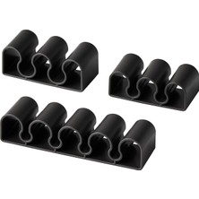 Renas Store Kablo Tutucu, Koyu Gri, 3'lü Set