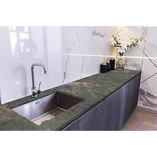Renas Store Stickerart Tezgah Üstü Fayans Kaplama Folyosu Mutfak Tezgahı Kaplama Natural Marbel Stone 70 cm x 3 Metre