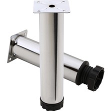 Renas Store BADEM10 Mobilya Kanepe Baza Koltuk Metal Destek Ayağı Ayarlanabilir Krom Ayak 25 cm