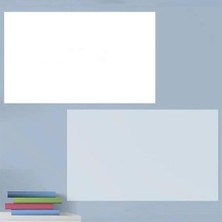 Renas Store Güncelçarşı 2'li Paket 60X100 cm 1x Beyaz, 1x Şeffaf Yapışkansız Tutunan Statik Pratik Yazı Tahtası, Çok Amaçlı, Duvara, Cama Yapışkansız Tutunur, Ders Çalışma Yazı Tahtası Manyetik Duvar Sticker
