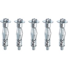 Renas Store BADEM10 Çelik Alçıpan ve Boşluk Dübel Frt Tuğla Paraşüt Duvar Bims 3X46 Metal 5 Adet