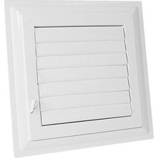 Renas Store BADEM10 Menfez Banyo Wc Tuvalet Havalandırma Plastik Panjur Beyaz 40X40 cm