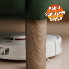 Renas Store Bohem Kübik Meşe Sert Plastik 15 cm Mobilya Kanepe Koltuk Baza Yükseltme Ayağı Tekli Ayak