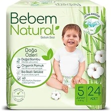 Renas Store Bebem Natural 5 Beden Jumbo Bebek Bezi (1 x 24 Adet)