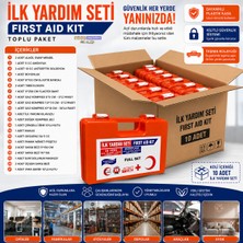 SLC Marketim Ilk Yardım Çantası Full Set – 10 Adet Toplu Paket, Iş Yeri, Fabrika, Ofis ve Araç Için (10 Adet)