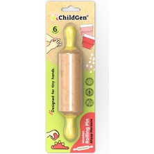 Renas Store Mini Ahşap Merdane-Sarı