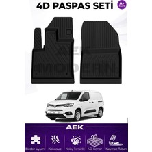 AEK Modern Toyota Proace  Sonrası Proace Verso 4d Paspas Seti  2016 Sonrası A++ Kalite (2 Parça)