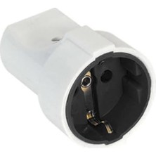 Renas Store Topraklı Dişi Priz 16A 250V Schuko Uyumlu Avrupa Tipi Elektrik Priz Aparatı Yüksek Akım Taşıma Kapasiteli Isıya Dayanıklı Sağlam Gövdeli Ev Ofis ve Atölye Kullanımına Uygun Beyaz