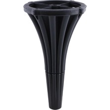 Renas Store (4 Adet) Istanbul 19 cm Siyah Mobilya Kanepe Koltuk Tv Ünitesi Konsol Ayağı Ayak Ayakları