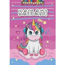 Renas Store Kailani: Personalized Coloring Book For Kailani | Theme: Unicorn | Birthday Gift For Girl, Daughter ... | Ages: 4-8 | 25 Unicorn Designs With Name Kailani, Large Size A4 (Ca. 8.5 x 11 Inches)