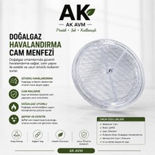 Ak Avm Plastik Cam Menfezi Pencere Havalandırma Izgarası