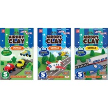 Renas Store Miniso Lisanslı Araçlar Serisi Hafif Kil Seti 5 Renk 3 Çeşitli Model 16 cm
