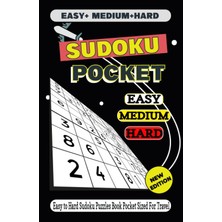 Renas Store 159+ Pocket Sudoku Challenge Book Travel-Sized: 2023-2024 Travel Activity Game For Smart Experts And Seniors With Solutions And Solving Techniques. - ( Large Grids )