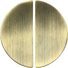 Renas Store System 4716 Yarım Daire Kulp Oval Antik Renk Tek Adet 32 mm Antik Tek Ebat SSY4716 0032 Abm