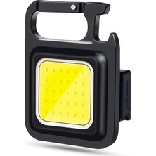 Renas Store 4 Mod Şarjlı Anahtarlık El Feneri Mini Boy Karabina Askılı Cob LED Lamba Acil Durum Işığı 47741