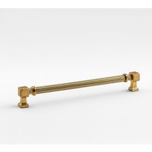 Renas Store Yeni Talas Çizgili Gold Altın Metal 128 mm 12.8 cm Mobilya Mutfak Çekmece Dolap Kulpu Kulbu Kulpları