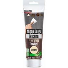 Renas Store Ahşap Parke Tamir Macunu Antrasit Renk Mobilya Masa Dolgu Çatlak Çizik Giderici 125 ml Kullanım Hazır