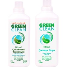 Renas Store U Green Clean Bitkisel Çok Amaçlı Temizleyici 1000 ml + Bitkisel Çamaşır Suyu 1000 ml