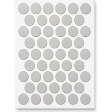Renas Store Yapışkanlı Vida Tapası Vida Kapatıcı Kapağı, 50 Adet (Buz Gri)